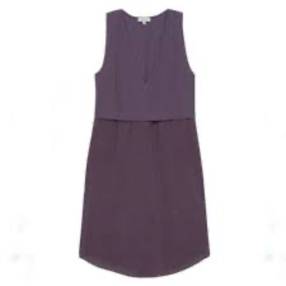 Aritzia Wilfred Vinaigrette Silk Dress in Mauve - Picture 2 of 5